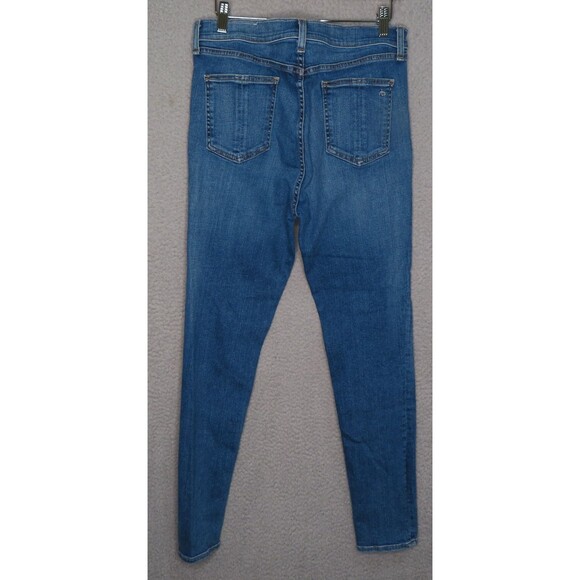 Rag & Bone Jeans 32 Yuki High Waist Skinny Medium Wash Slit Hem High Rise $225 - Picture 2 of 12